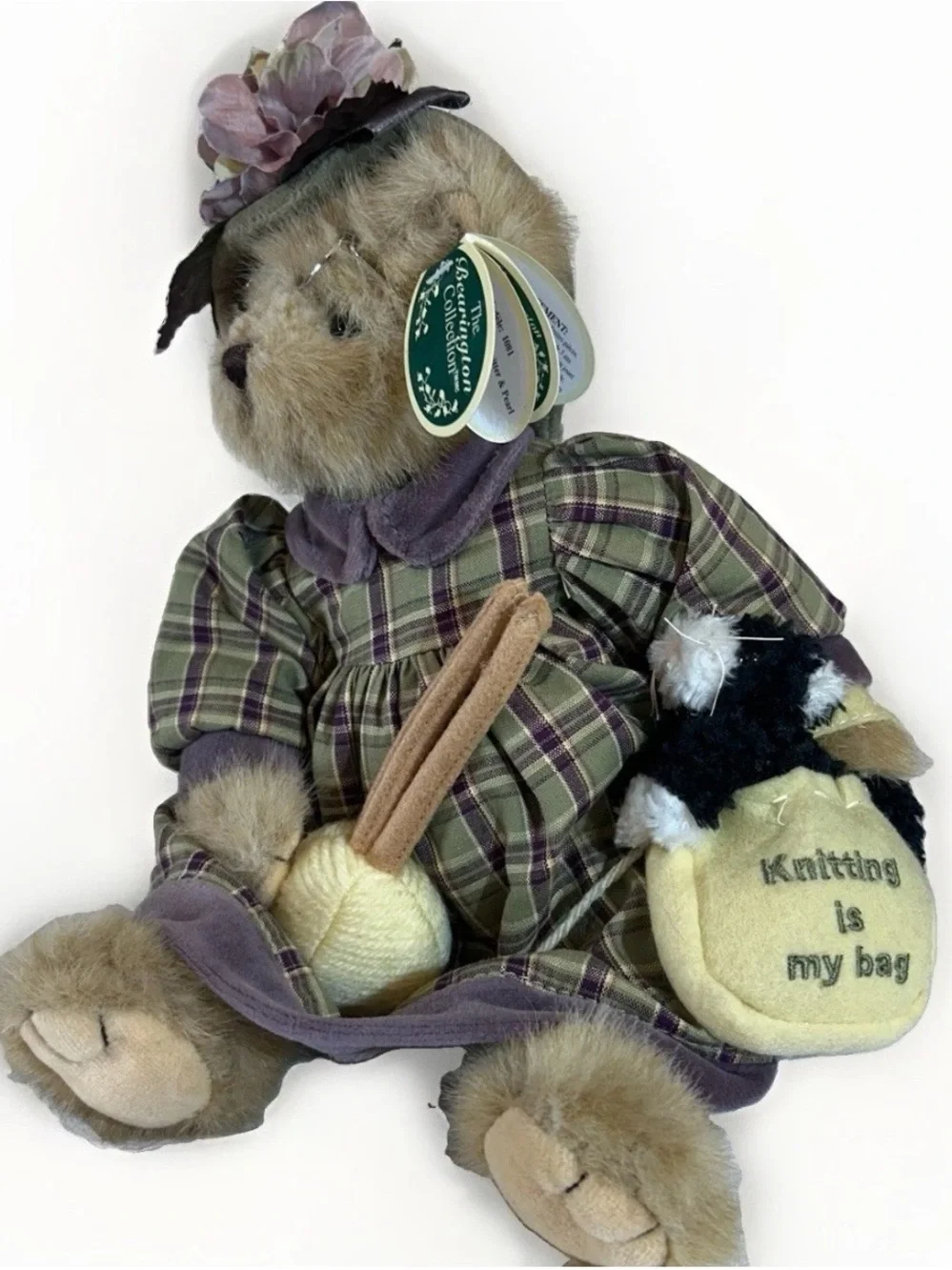 Bearington Collection Teddy Bear Plush Dressed Collectible Cottagecore Decor